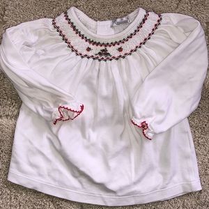 Baby girl Kissy Kissy Christmas shirt 9 months